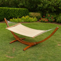 Amaca da Giardino in Legno e Cotone Beige
