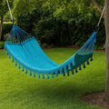 Amaca da Giardino in Cotone Blu 200x150 cm