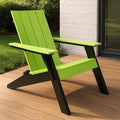Sedia da Esterno in Legno Composito Verde e Nero