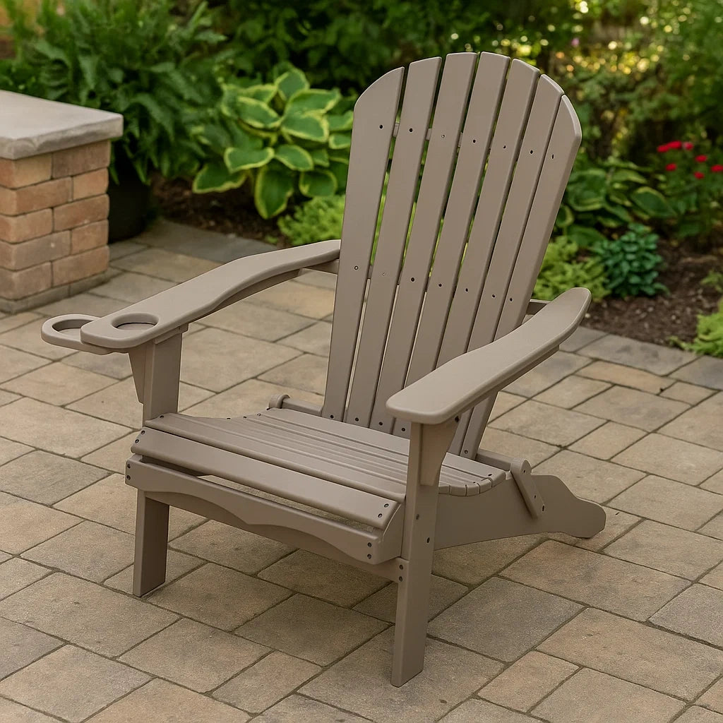 Sedia Adirondack da Esterno in Legno Composito