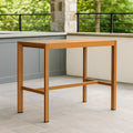 Tavolo da esterno in legno massello 100x50x75 cm
