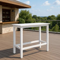 Tavolo da Bar in Legno per Esterni 120x60x105 cm