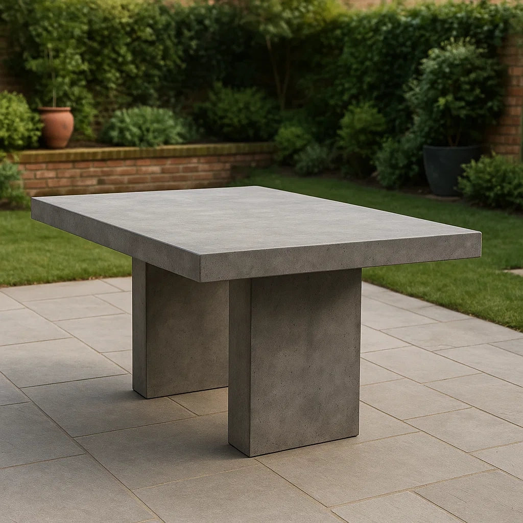 Tavolo da Giardino in Calcestruzzo 140x80x75 cm
