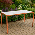 Tavolo da Esterno in Ceramica e Metallo 150x70x75cm