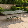 Tavolo da Giardino in Alluminio Verde 180x90x75 cm