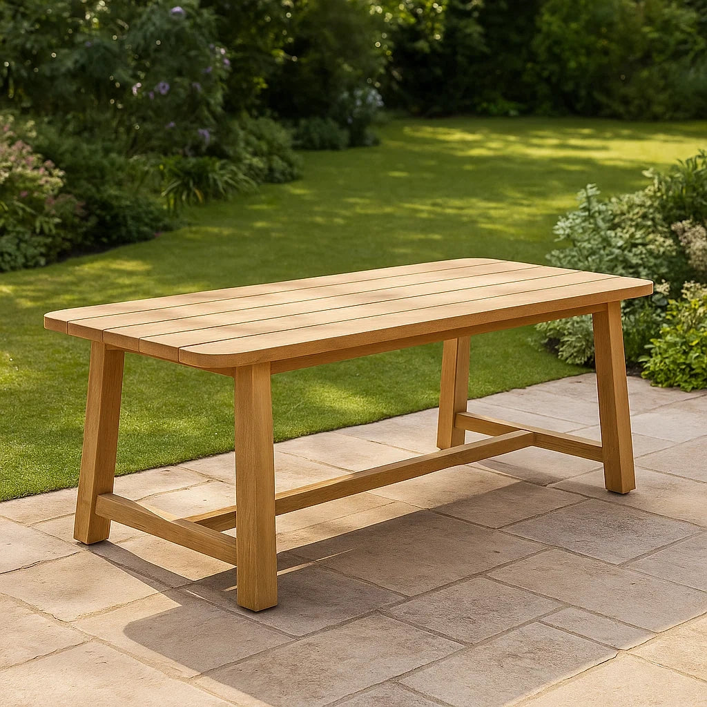 Tavolo da Giardino Rettangolare in Legno