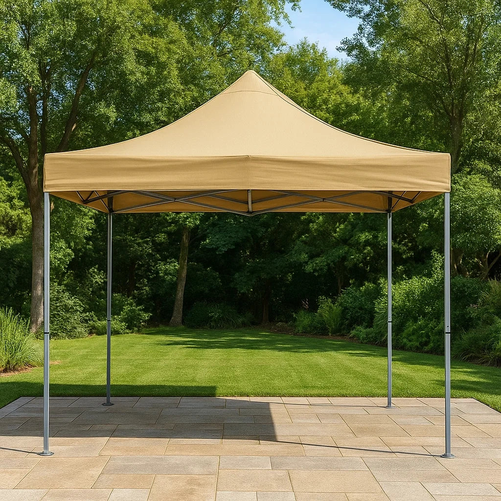 Gazebo Pieghevole da Giardino 3x3m Telaio in Acciaio