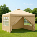 Gazebo da Giardino 3x3 m con Struttura in Acciaio e Finestre in PVC