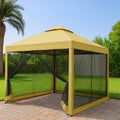 Gazebo da Esterno in Acciaio 3x3m con Zanzariera