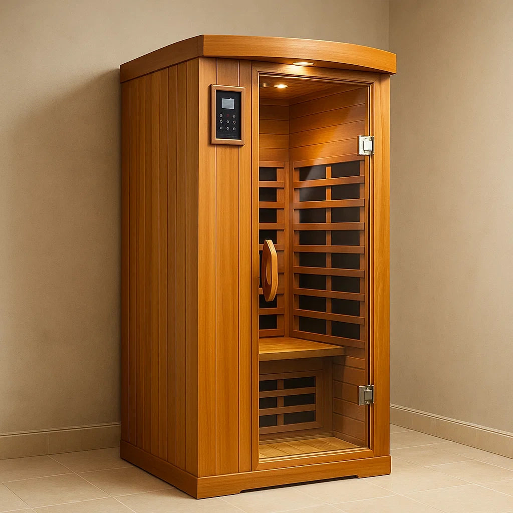 Cabina Sauna Infrarossi 1 Persona Legno di Cedro