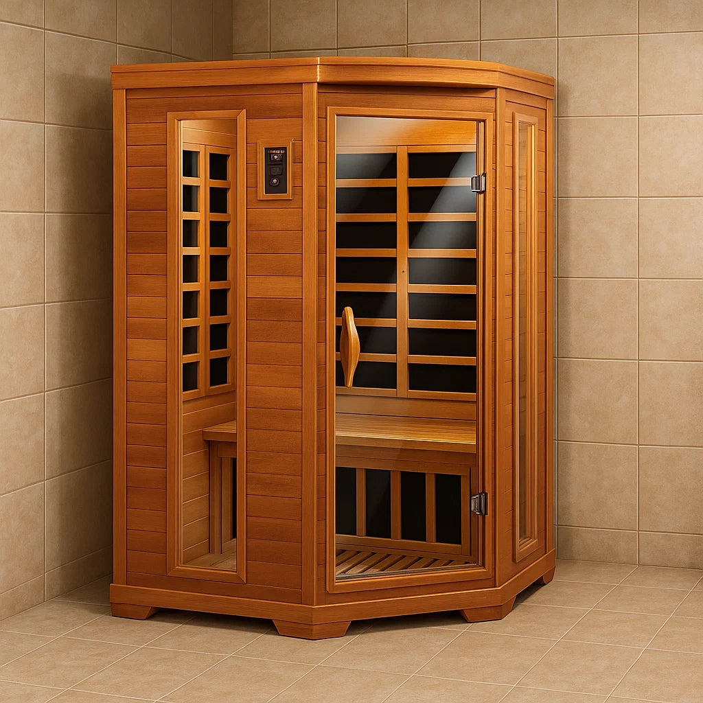 Sauna a Infrarossi per 2 Persone in Legno di Cedro