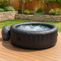 Vasca Idromassaggio Gonfiabile in PVC Nero 180 cm