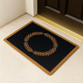 Zerbino Antiscivolo in Fibra di Cocco e Gomma 60x40 cm Nero/Marrone